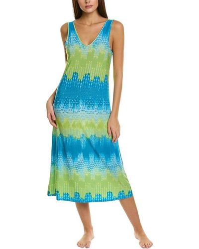 N Natori Tahiti Gown - Blue