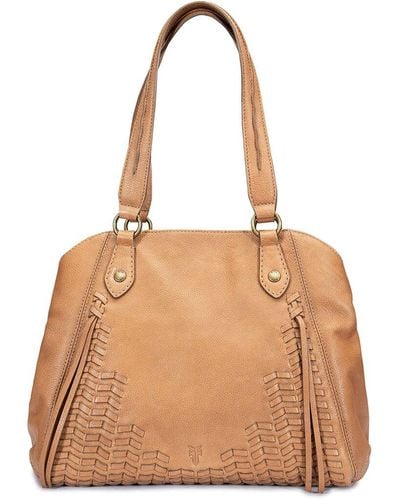 Frye Meadow Leather Shopper - Natural