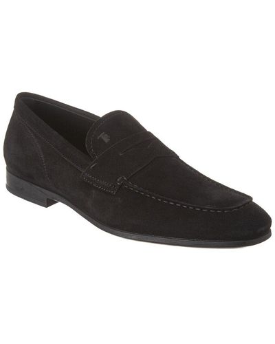 Tod's Suede Loafer - Black