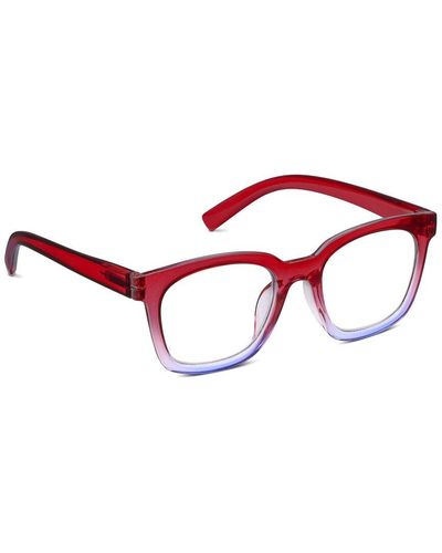 Peepers Clear Horizon 50mm Readers - Red