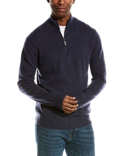 Magaschoni Tipped Cashmere Pullover - Blue