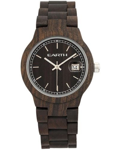 Earth Wood Unisex Biscayne Watch - Gray