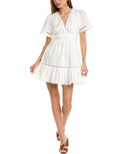 Stellah Tie Back Mini Dress - White