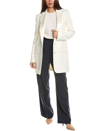 Michael Kors Boyfriend Tuxedo Jacket - White