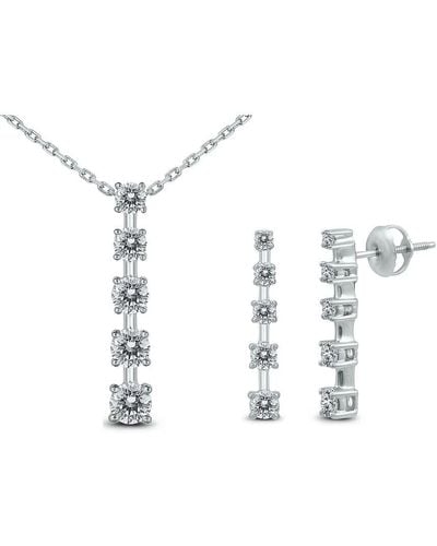 The Eternal Fit 14k 0.96 Ct. Tw. Diamond Jewelry Set - White