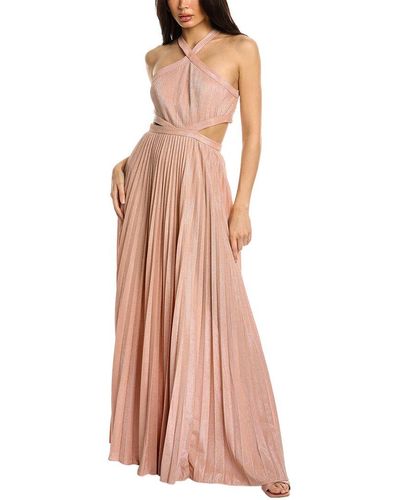 BCBGMAXAZRIA Halter Gown - Pink