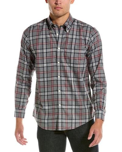 Brooks Brothers Regent Fit Woven Shirt - Gray