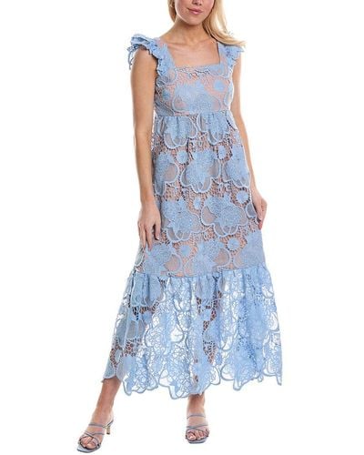 CROSBY BY MOLLIE BURCH Byrdie Midi Dress - Blue