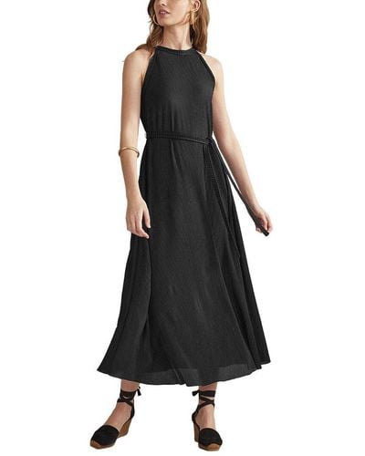 Boden Jersey Plisse Maxi Dress - Black