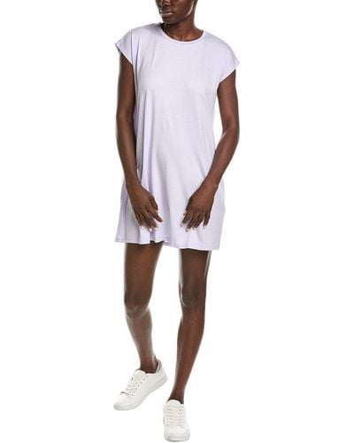 Eileen Fisher Crewneck Short Boxy Mini Dress - White