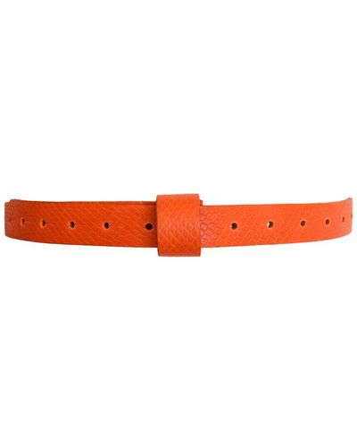 Ada Iris Leather Belt - Orange