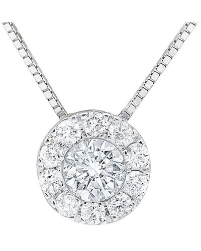Diana M. Jewels Fine Jewellery 14k 0.25 Ct. Tw. Diamond Necklace - Multicolour