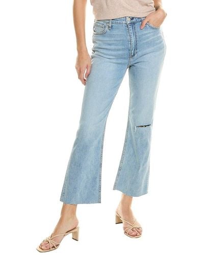 Rag & Bone Casey High-rise Lucy Ankle Flare Jean - Blue