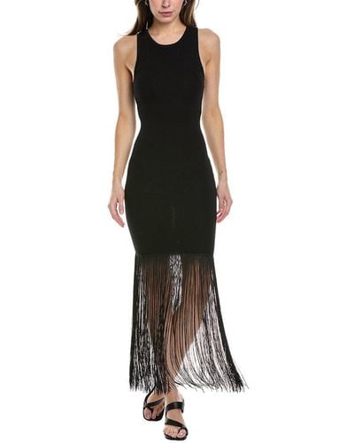 Bardot Tassel Sheath Dress - Black
