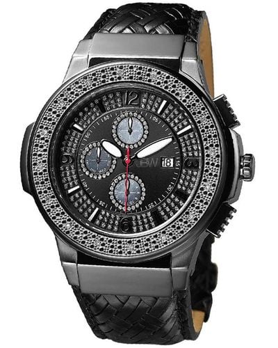 JBW Saxon Diamond & Crystal Watch - Grey
