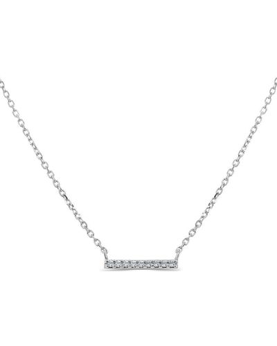 Sabrina Designs 14k 0.03 Ct. Tw. Diamond Bar Necklace - Natural