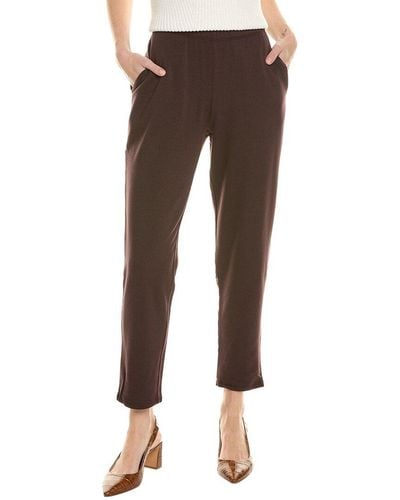 Eileen Fisher Tapered Ankle Pant - Brown