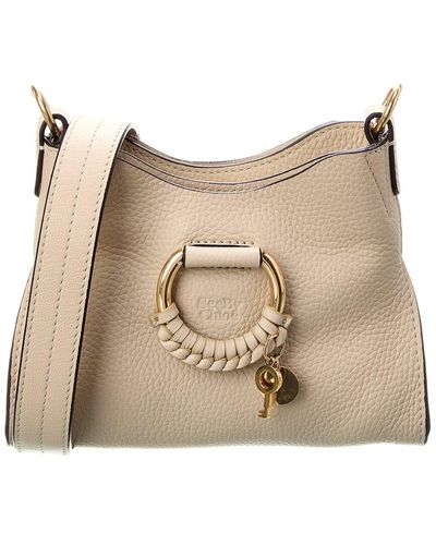 See By Chloé Joan Mini Top Handle Leather Crossbody - Natural