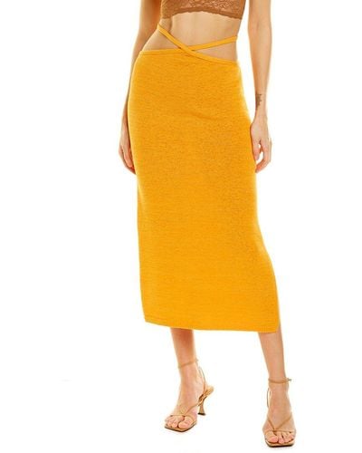 Cult Gaia Hedda Midi Skirt - Yellow