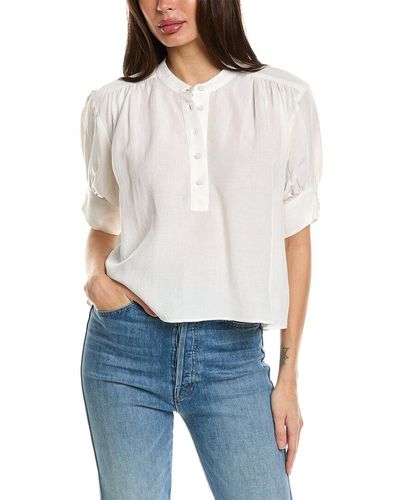 7 For All Mankind Cuff Shirt - White