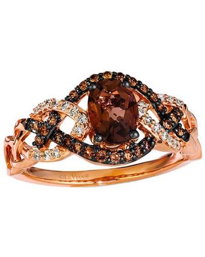 Le Vian ® Chocolate Quartz® 14k Rose Gold 1.08 Ct. Tw. Diamond & Smoky Quartz Ring - Multicolour