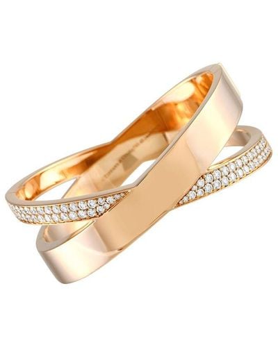Tiffany & Co. 18k Rose Gold 2.14 Ct. Tw. Diamond Atlas Bangle Bracelet - Metallic