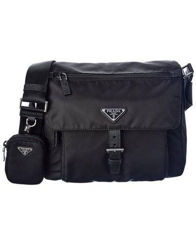 Prada Nylon Shoulder Bag - Black