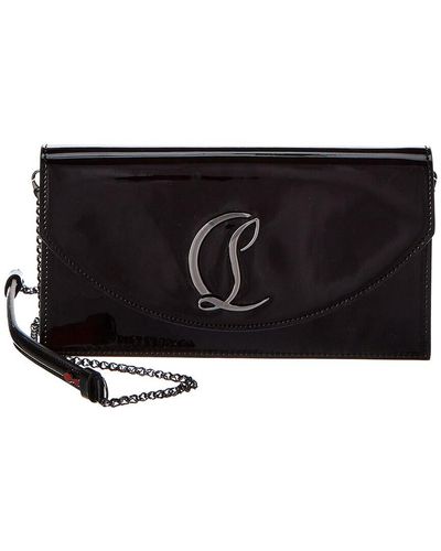Shop Christian Louboutin Leather Logo Messenger & Shoulder Bags by winwinco