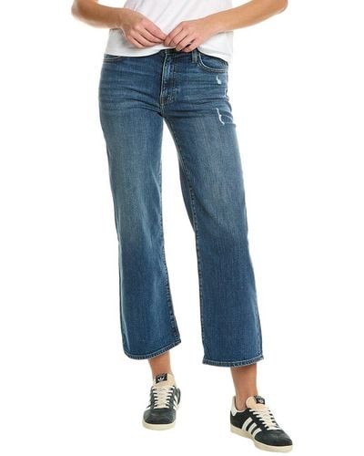 Hudson Jeans Rosalie High-rise Dreamy Wide Leg Crop Jean - Blue