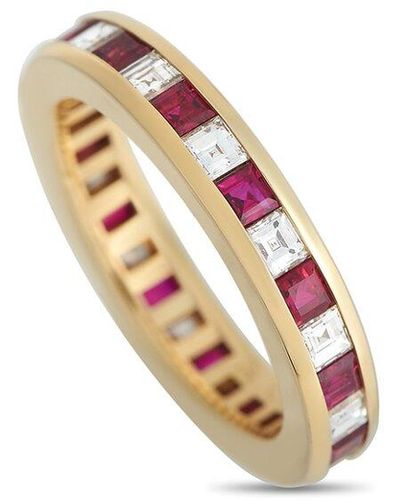 Tiffany & Co. 18K 2.08 Ct. Tw. Diamond & Ruby Ring (Authentic Pre-Owned) - White