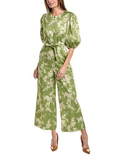 Rebecca Taylor Gabrielle Fleur Jumpsuit - Green