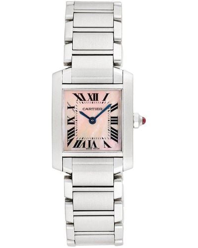 Cartier Tank Francaise Watch, Circa 2000S (Authentic Pre-Owned) - White