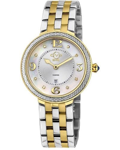 Gv2 Verona Womens Diamond Swiss Watch - Metallic