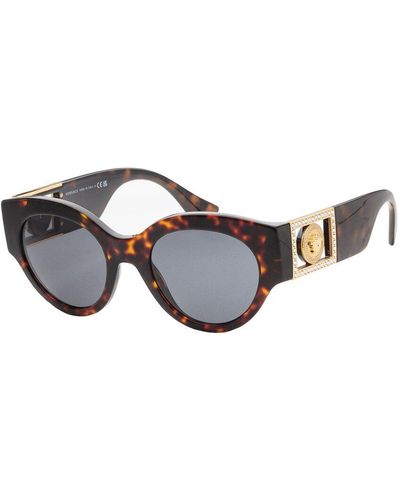 Versace Dnu Dupe Ve4438b 52mm Sunglasses - Brown