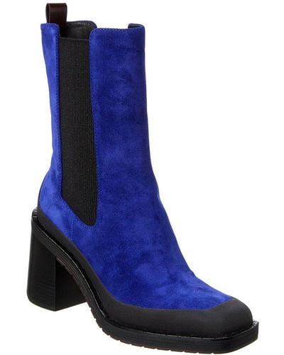 Tory Burch Expedition Suede Chelsea Boot - Blue