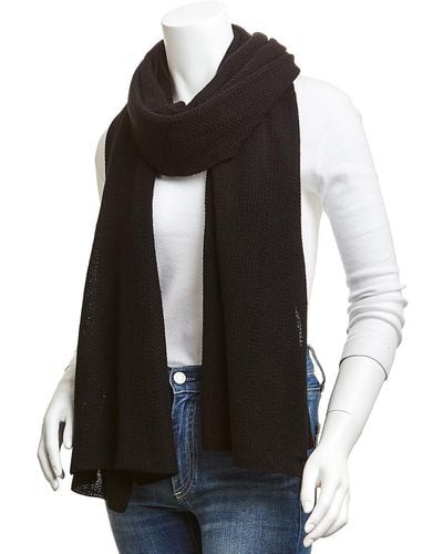 Portolano Honeycomb Wrap/scarf - Black