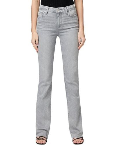 PAIGE Laurel Canyon Seamed Cp Gray Skies High-rise Bootcut Jean