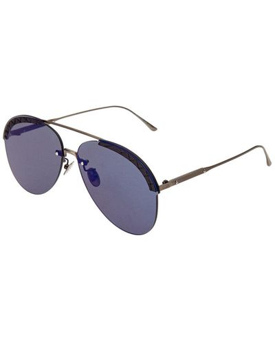 Bottega Veneta Unisex Bv0242s 63mm Sunglasses - Blue