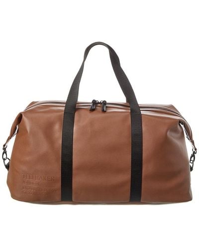 Ted Baker Tomson Recycled Holdall Duffel Bag - Brown