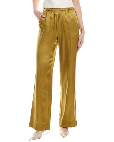 AllSaints Charli Silk-blend Trouser - Yellow