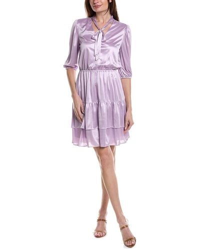 Nanette Lepore Molly Shine Mini Dress - Purple