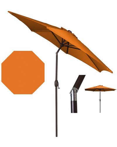 Panama Jack 9Ft Patio Umbrella With Crank - Orange