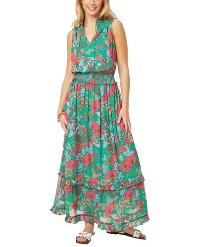 Roberta Roller Rabbit Ashbury Floral Frida Maxi Dress - Green