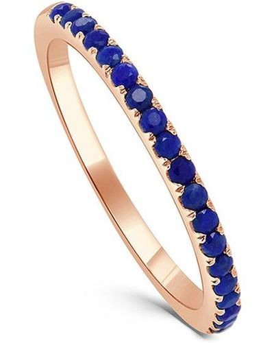 Sabrina Designs 14k Rose Gold 0.32 Ct. Tw. Lapis Ring - Blue