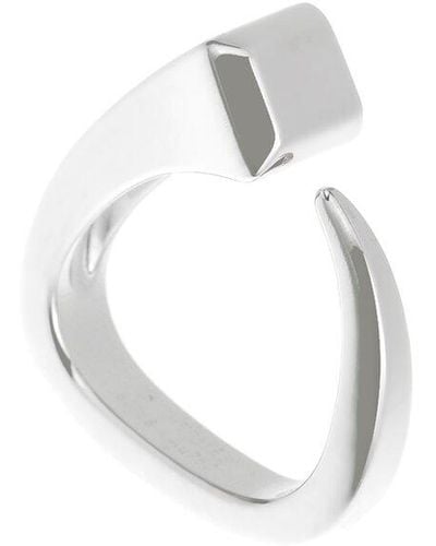 Hermès 18K Clou De Forge Ring (Authentic Pre-Owned) - White