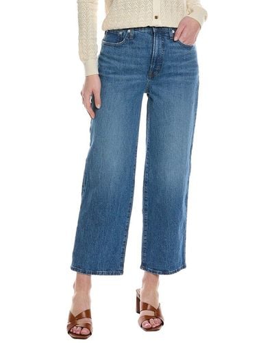Madewell The Perfect Vintage Cresslow Wash Wide Leg Crop Jean - Blue