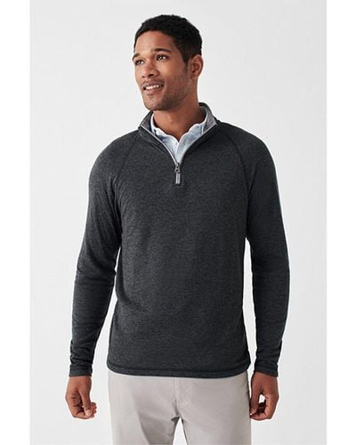 Faherty Cloud 1/4-zip Pullover - Blue