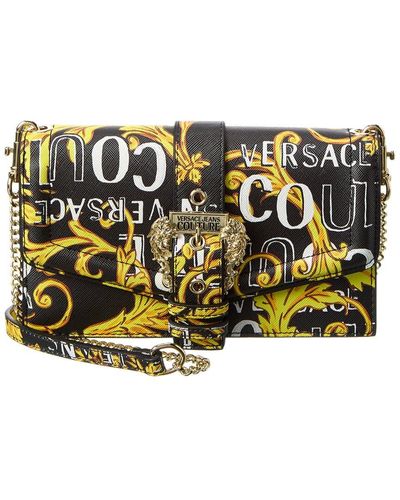 Versace Jeans Couture Wallet On Chain - Yellow