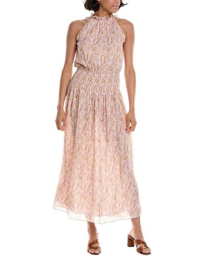 Vanessa Bruno Amelys Silk-blend Maxi Dress - Pink
