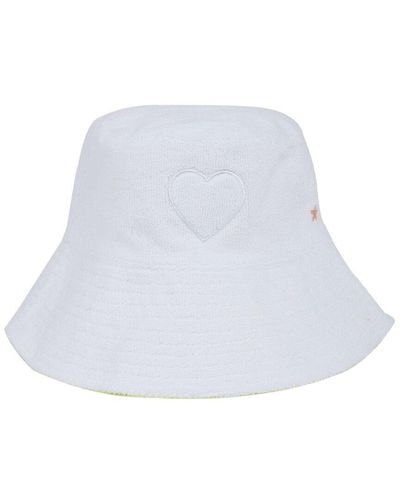 Jocelyn French Terry Bucket Hat - White
